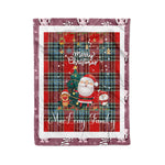 Personalized Gift Tartan Plaid Blanket Clan MacLeay With Funny Santa Snowman Reindeer Merry Christmas Fleece Blanket, Home Living Room, Plaid Blanket, Tartan Blanket, Scottish Blanket, Buffalo fleece blanket, Christmas Blanket