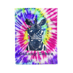 Scotstee Shop - Scotstee Shop Blanket Galaxy Zebra Neon Rainbow Tie Dye Watercolor Hippie Rainbow Fleece Blanket