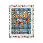 Fleece Blanket - Personalized Gift Tartan Plaid Blanket Clan Mitchell Ancient With Christmas Cookie Baking Crew Christmas Gift Fleece Blanket