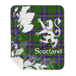 Sherpa Blanket - Tartan Blanket Thistle and Lion Scottish Clan Strange of Balcaskie Plaid Blanket, plaid sherpa blanket queen,purple sherpa blanket,queen sherpa blanket,queen size sherpa blanket,red sherpa blanket,scottish tartan blankets,sherpa blanket,sherpa christmas blanket