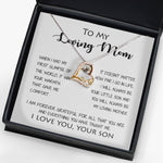 Love Dancing Necklace - To My Loving Mom - Your Warmth Gve Me Comfort Mother's Day Gift Necklace Form Son