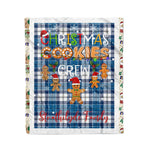 Personalized Gift Tartan Plaid Blanket Clan Strathclyde With Christmas Cookie Baking Crew Christmas Gift Blanket, Plaid Blanket, Christmas Fleece Blanket, Christmas Blanket, Tartan Blanket, Scottish Blanket, Scotland Blanket, Family Name Blanket, Custom Blanket, Personalized Blanket