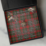 To My Beautiful Soulmate Necklace In Your Eyes I Have Found My Home Clan Gregor Tartan Crown Pendant Necklace