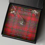 To My Beautiful Soulmate Necklace In Your Eyes I Have Found My Home Clan MacDougall Tartan Crown Pendant Necklace