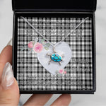Sea Turtle Necklace Gift for My Beautiful Girlfriend Valentines Necklace Clan Scott Black White Modern Tartan Blue Turtle Necklace, Valentine Necklace Gift for Girlfriend Clan Mitchell Ancient Tartan Sunflower Pendant Necklace, Scottish Tartan Jewelry, valentine necklace, necklace girlfriend, necklace for wife, cute necklaces for girlfriend, jewelry for girlfriend, to my soulmate necklace, to my future wife necklace