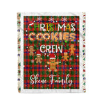 Personalized Gift Tartan Plaid Blanket Clan Skene With Christmas Cookie Baking Crew Christmas Gift Blanket, Plaid Blanket, Christmas Fleece Blanket, Christmas Blanket, Tartan Blanket, Scottish Blanket, Scotland Blanket, Family Name Blanket, Custom Blanket, Personalized Blanket
