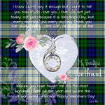 Rising Phoenix Necklace - Valentine Necklace Clan Blackwatch Modern Tartan Gift for Girlfriend, Gift for My Wife Rising Phoenix Necklace
