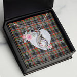 Rising Phoenix Necklace - Valentine Necklace Clan Fulton Tartan Gift for Girlfriend, Gift for My Wife Rising Phoenix Necklace