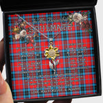 To My Beautiful Soulmate Sunflower Necklace In Your Eyes I Have Found My Home Clan MacTavish Tartan Jewelry For Girlfriend