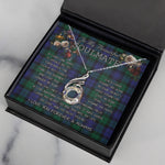 To My Beautiful Soulmate Necklace In Your Eyes I Have Found My Home Clan Blackwatch Modern Tartan Rising Phoenix Necklace