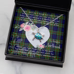 Sea Turtle Necklace Gift for My Beautiful Girlfriend Valentines Necklace Clan Colquhoun Tartan Blue Turtle Necklace