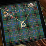 To My Beautiful Soulmate Necklace In Your Eyes I Have Found My Home Clan Davidson Ancient Tartan Wishbone Dancing Necklace