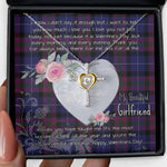 Gift For My Beautiful Girlfriend Necklace Valentine Necklace Clan Pride Of Scotland Tartan Cross Dancing Necklace Scottish Tartan Jewelry