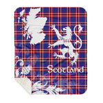 Sherpa Blanket - Tartan Blanket Thistle and Lion Scottish Clan Laing of Archiestown Plaid Blanket, plaid sherpa blanket queen,purple sherpa blanket,queen sherpa blanket,queen size sherpa blanket,red sherpa blanket,scottish tartan blankets,sherpa blanket,sherpa christmas blanket