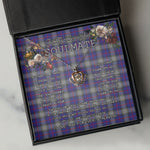 To My Beautiful Soulmate Necklace In Your Eyes I Have Found My Home Clan Kinnaird Tartan Crown Pendant Necklace