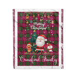 Personalized Gift Tartan Plaid Blanket Clan Crawford Modern With Funny Santa Snowman Reindeer Merry Christmas Fleece Blanket, Home Living Room, Plaid Blanket, Tartan Blanket, Scottish Blanket, Buffalo fleece blanket, Christmas Blanket