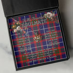 To My Beautiful Soulmate Necklace In Your Eyes I Have Found My Home Clan Pennycook Tartan Crown Pendant Necklace