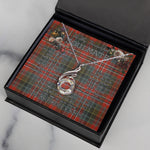 To My Beautiful Soulmate Necklace In Your Eyes I Have Found My Home Clan MacPherson Weathered Tartan Rising Phoenix Necklace