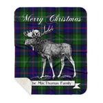 Scotstee Shop Plaid Tartan Blanket With Moose Clan MacThomas Plaid Blanket, plaid blanket australia,plaid blanket canada,plaid christmas blanket,plaid fleece sherpa blanket,plaid sherpa blanket canada,plaid sherpa blanket lipstick,plaid sherpa blanket pink,plaid sherpa blanket queen