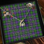 To My Beautiful Soulmate Necklace In Your Eyes I Have Found My Home Clan MacBrayne Tartan Wishbone Dancing Necklace