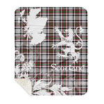 Sherpa Blanket - Tartan Blanket Thistle and Lion Scottish Clan Borthwick Plaid Blanket, plaid sherpa blanket queen,purple sherpa blanket,queen sherpa blanket,queen size sherpa blanket,red sherpa blanket,scottish tartan blankets,sherpa blanket,sherpa christmas blanket