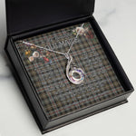 To My Beautiful Soulmate Necklace In Your Eyes I Have Found My Home Clan MacKenzie Weathered Tartan Rising Phoenix Necklace