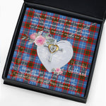 Gift For My Beautiful Girlfriend Necklace Valentine Necklace Clan Congilton Tartan Cross Dancing Necklace Scottish Tartan Jewelry
