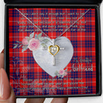 Gift For My Beautiful Girlfriend Necklace Valentine Necklace Clan Hamilton Tartan Cross Dancing Necklace Scottish Tartan Jewelry