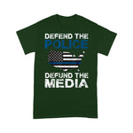 Scotstee Shop - Defend the Police Defund the Media American Flag USA 4th Of July Shirt Defund The Media Shirts