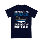 Scotstee Shop - Defend the Police Defund the Media American Flag USA 4th Of July Shirt Defund The Media Shirts