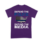 Scotstee Shop - Defend the Police Defund the Media American Flag USA 4th Of July Shirt Defund The Media Shirts