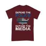 Scotstee Shop - Defend the Police Defund the Media American Flag USA 4th Of July Shirt Defund The Media Shirts