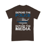 Scotstee Shop - Defend the Police Defund the Media American Flag USA 4th Of July Shirt Defund The Media Shirts