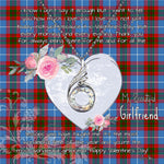 Rising Phoenix Necklace - Valentine Necklace Clan Edinburgh Tartan Gift for Girlfriend, Gift for My Wife Rising Phoenix Necklace