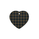 Denniston Tartan Heart Ornaments, Christmas Tree Ornament, Plaid Christmas Ornaments, Ceramic Heart Christmas Tree Decoration, Christmas Ornament, Plaid Ornament, Tartan Ornament, Buffalo Plaid Ornament