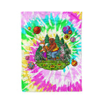 Scotstee Shop - Scotstee Shop Blanket Hippie Animals Adventure Tie Dye Rainbow Hippie Fleece Blanket