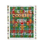 Fleece Blanket - Personalized Gift Tartan Plaid Blanket Clan Muirhead With Christmas Cookie Baking Crew Christmas Gift Fleece Blanket