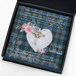 Gift For My Beautiful Girlfriend Necklace Valentine Necklace Clan Cockburn Tartan Cross Dancing Necklace Scottish Tartan Jewelry