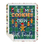 Personalized Gift Tartan Plaid Blanket Clan Keith Ancient With Christmas Cookie Baking Crew Christmas Gift Sherpa Blanket, tartan sherpa blanket,buffalo plaid sherpa blanket,christmas sherpa blanket,Christmas Throw Blanket,green plaid sherpa blanket,green sherpa blanket