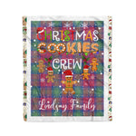 Personalized Gift Tartan Plaid Blanket Clan Lindsay Ancient With Christmas Cookie Baking Crew Christmas Gift Blanket, Plaid Blanket, Christmas Fleece Blanket, Christmas Blanket, Tartan Blanket, Scottish Blanket, Scotland Blanket, Family Name Blanket, Custom Blanket, Personalized Blanket