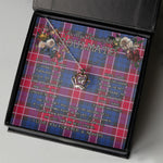 To My Beautiful Soulmate Necklace In Your Eyes I Have Found My Home Clan Graham of Menteith Pink Tartan Crown Pendant Necklace