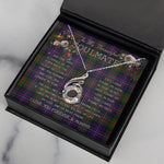 To My Beautiful Soulmate Necklace In Your Eyes I Have Found My Home Clan Cameron Of Erracht Modern Tartan Rising Phoenix Necklace
