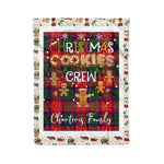 Personalized Gift Tartan Plaid Blanket Clan Charteris With Christmas Cookie Baking Crew Christmas Gift Blanket, Plaid Blanket, Christmas Fleece Blanket, Christmas Blanket, Tartan Blanket, Scottish Blanket, Scotland Blanket, Family Name Blanket, Custom Blanket, Personalized Blanket