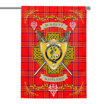 House Flag - Burnett Modern Irish Shield Celtic Cross Tartan Garden Flag St Patrick's Day Garden Flag