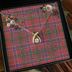 To My Beautiful Soulmate Necklace In Your Eyes I Have Found My Home Clan MacRae Ancient Tartan Wishbone Dancing Necklace