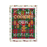Personalized Gift Tartan Plaid Blanket Clan MacCulloch With Christmas Cookie Baking Crew Christmas Gift Blanket, Plaid Blanket, Christmas Fleece Blanket, Christmas Blanket, Tartan Blanket, Scottish Blanket, Scotland Blanket, Family Name Blanket, Custom Blanket, Personalized Blanket