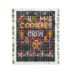 Personalized Gift Tartan Plaid Blanket Clan MacFarlane With Christmas Cookie Baking Crew Christmas Gift Blanket, Plaid Blanket, Christmas Fleece Blanket, Christmas Blanket, Tartan Blanket, Scottish Blanket, Scotland Blanket, Family Name Blanket, Custom Blanket, Personalized Blanket