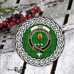 Don Tartan Ornament,  ceramic ornament, personalized christmas ornaments, christmas tree ornaments, christmas door decorations, Plaid Ornament, Tartan Ceramic Ornament