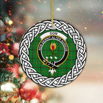 Don Tartan Ornament,  ceramic ornament, personalized christmas ornaments, christmas tree ornaments, christmas door decorations, Plaid Ornament, Tartan Ceramic Ornament
