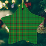 Don Tartan Ornament Star Ornament, Christmas Star Decorations, ceramic ornament, Plaid Star Ceramic Ornament, Christmas Ornament Decorations Gift